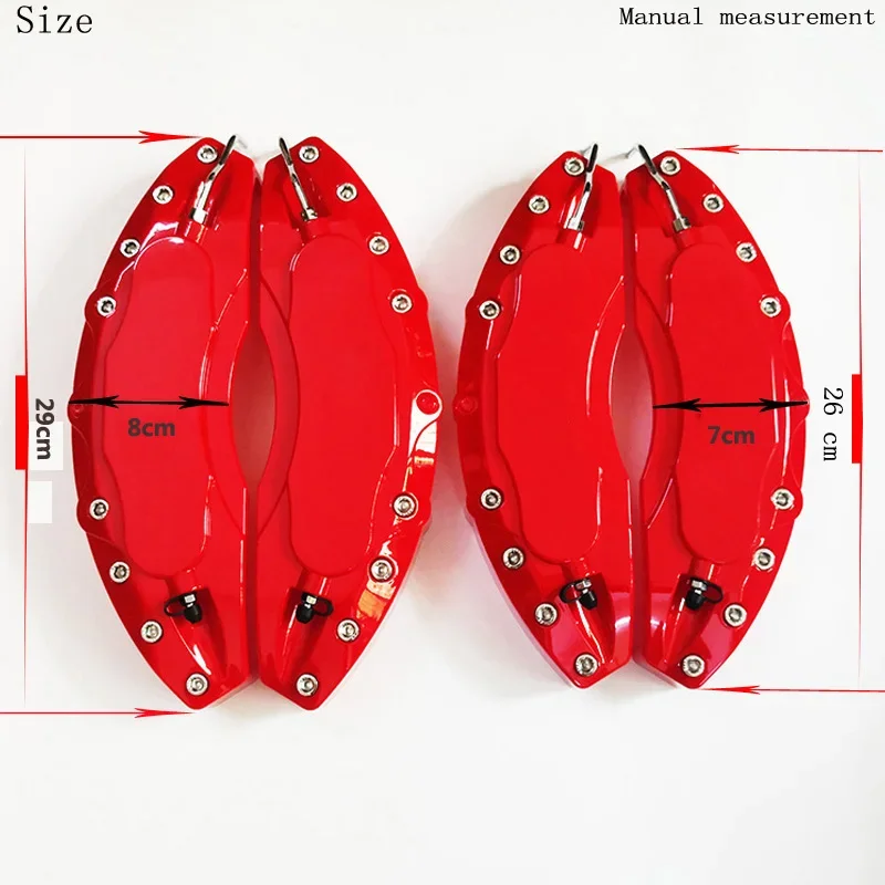 4 Or 2Pcs Melting Resistant Plastic Brake Caliper Cover Fixing By Screw For BMW Audi Mercedes Benz VW Car Accessories view 2
