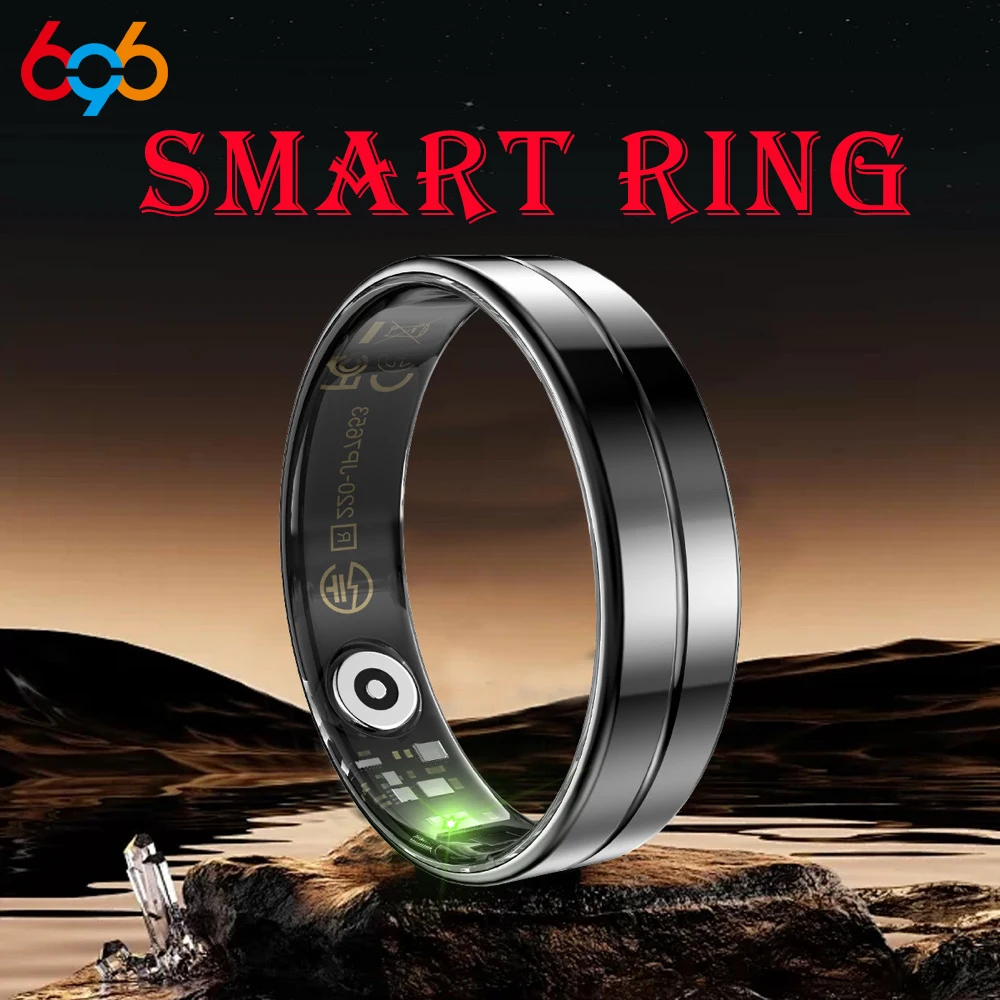 

5ATM Waterproof BT Bracelet 2.2MM Ultra-Thin Smart Ring Motion Sensing Game Heart Rate Blood Oxygen Sleep Monitoring Sport Rings