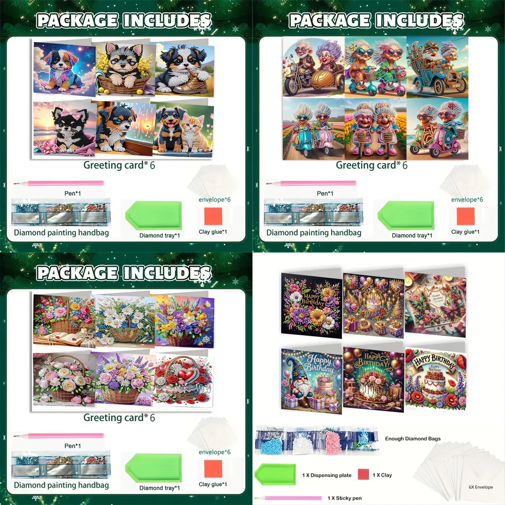 Ensemble de 6 cartes d'anniver - Resin Craft Kit avis et prix