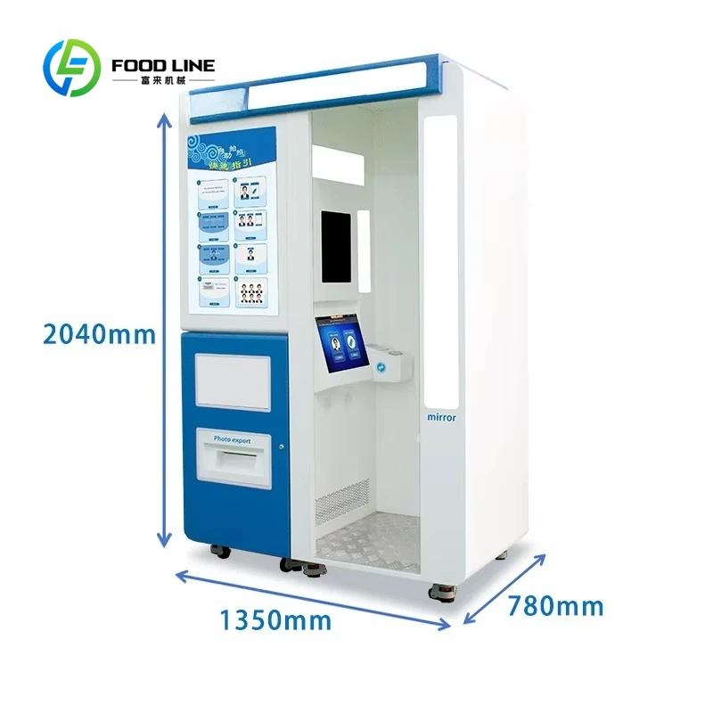 Customized Self-service multi-functional ID photo booth/photo printing booth