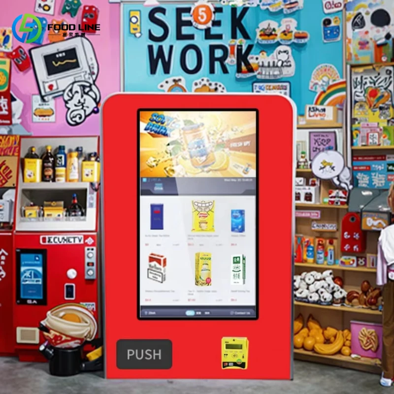 

Customized Multi Payment Age Restricted Vending Machine Face Recognition Intelligent Self Service Retail Machine