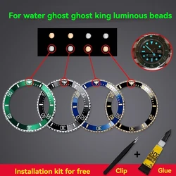 Blue Green Luminous Bead Watch Bezel 12 O’Clock 2.5mm Lume Pearl Dot Ceramic Beads Night Light for Rolex Submariner Accessories