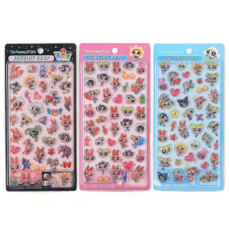 

Наклейки из акрила с 3D-рельефом «Суперкрошки» для декора мобильных телефонов, творчества и студенческих блокнотов