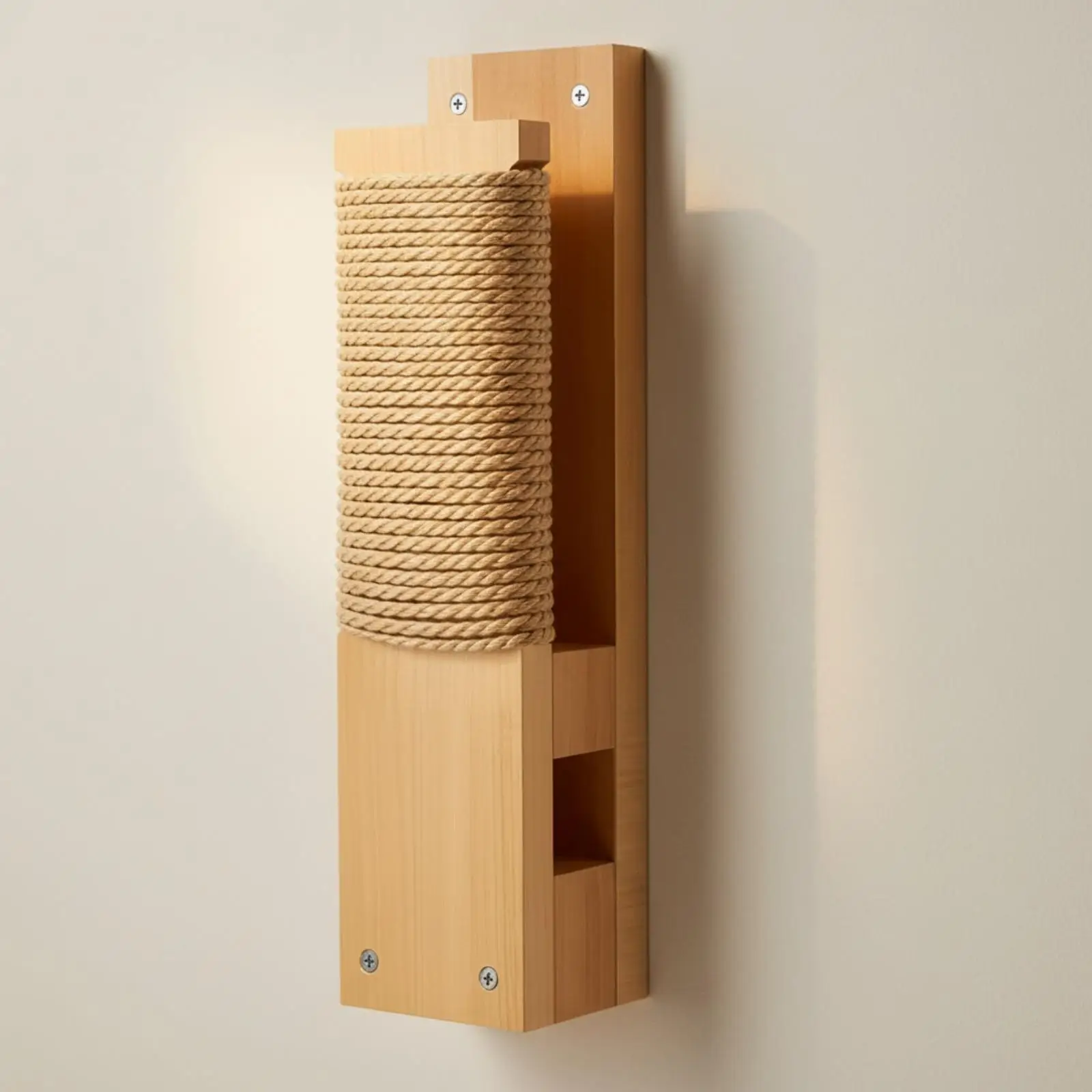 Wall Mount Makiwara Karate Wooden Boxing Training Board Home Gym for Boxers