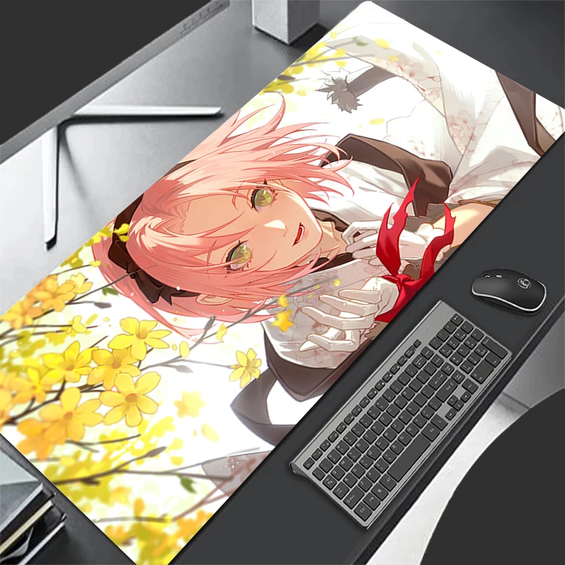 Rosa flores de cerejeira mouse pad portátil kawaii japão anime menina mousepad n-narutos sakura h-haruno teclado tapete de mesa de jogos de computador