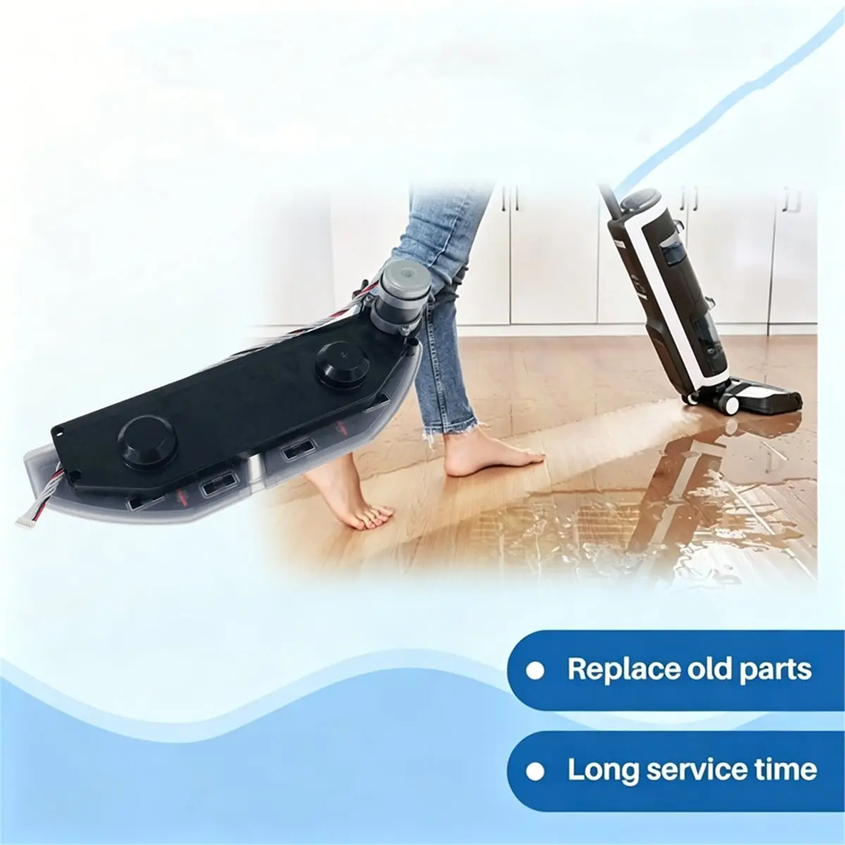 Vacuum Mop Motor for EVE MAX RM60A Replacement Parts with Motor Mop Cloth