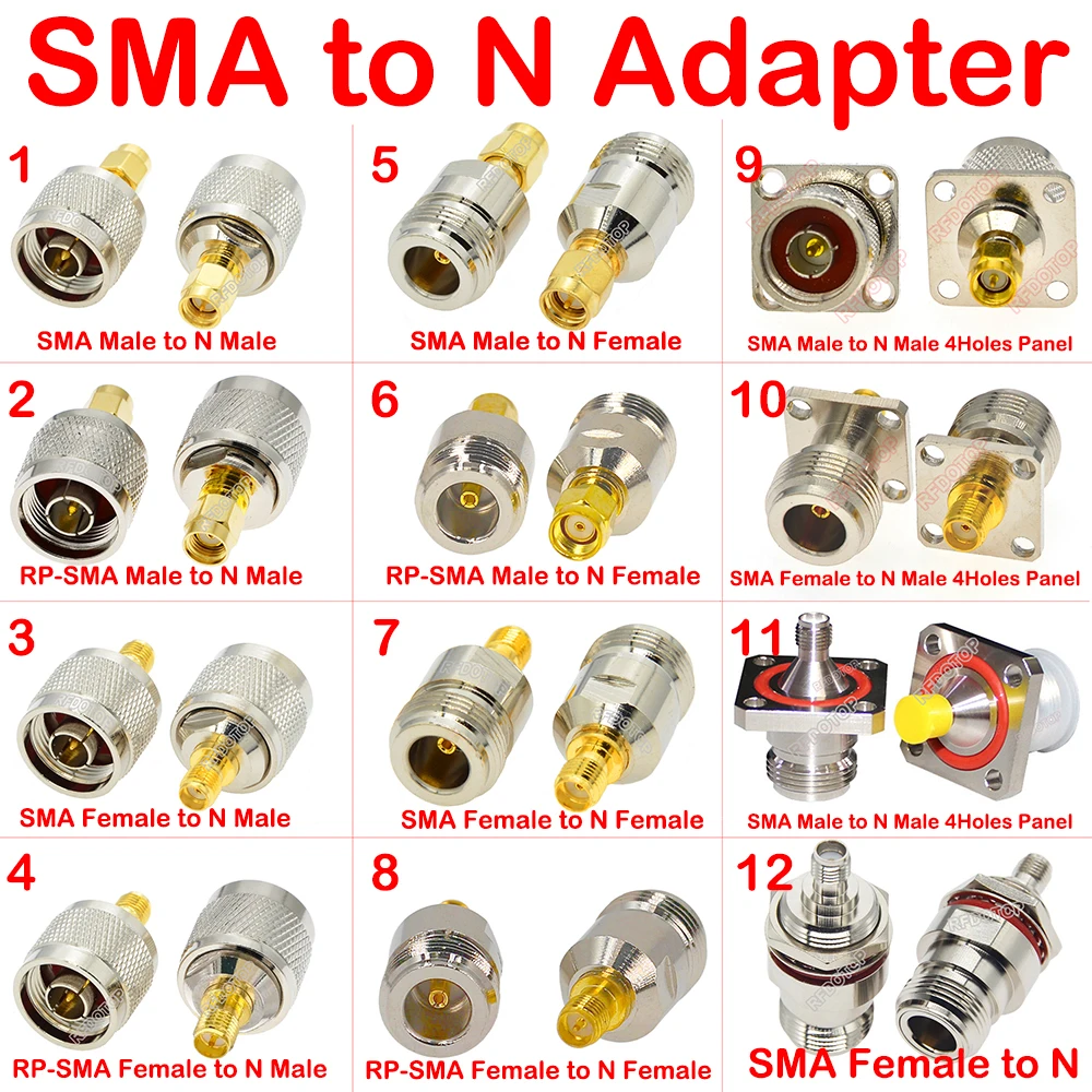 L16 N Male Female Connector to SMA Male Female Test Converter SMA to L16 N Type Adapter Nickel Plated Brass N-SMA High Quality