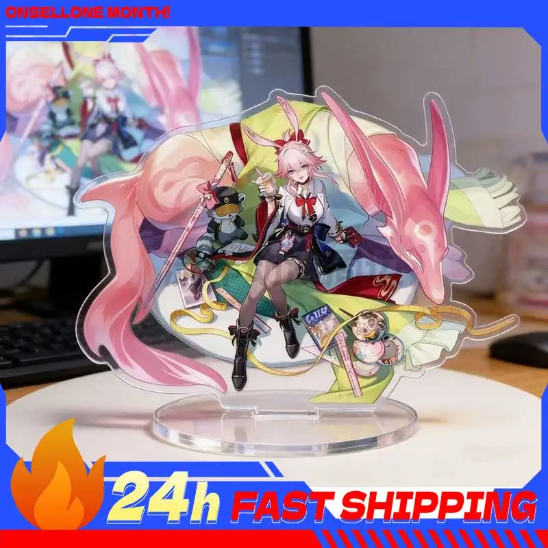 

3.93inch Star Rail Game Peripherals Evanescia Figure Acrylic Stand Evanescia Figurine Standing Plate Decoration Collection Toys