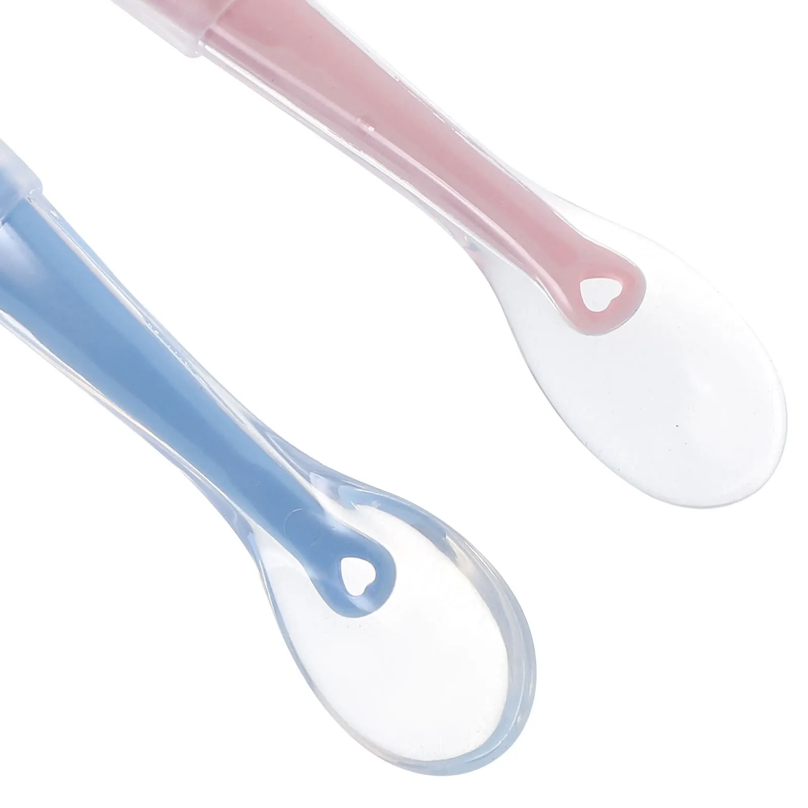 4 шт. силиконовая детская ложка для кормления младенцев, мягкая гибкая ложка для прикорма для рисовой пасты, дрессировка чистого питания