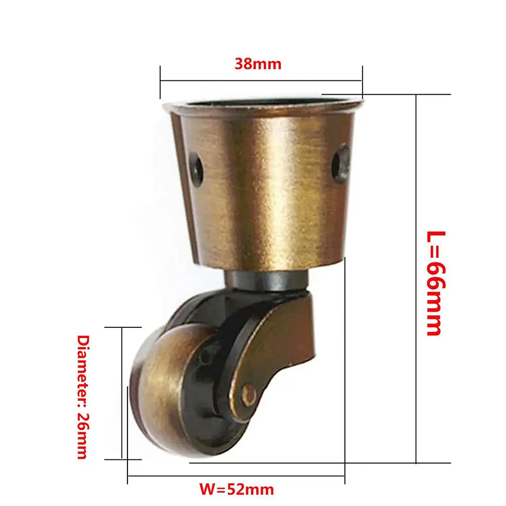쉬운 움직이는 바퀴 의자를 위한 360도 회전성을 가진 4개 조각 튼튼한 가구 피마자