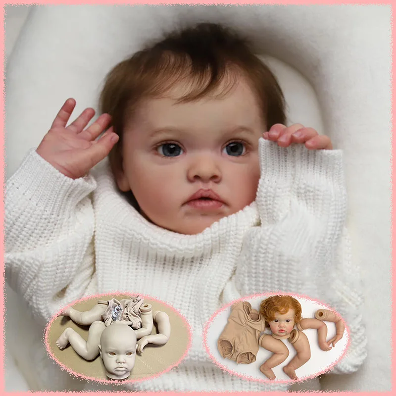 20Inch Reborn Chantal Doll Kit Already Painted Kits/Unpainted Kit Lifelike Soft Touch Fresh Color DIY Doll Parts With Cloth Body