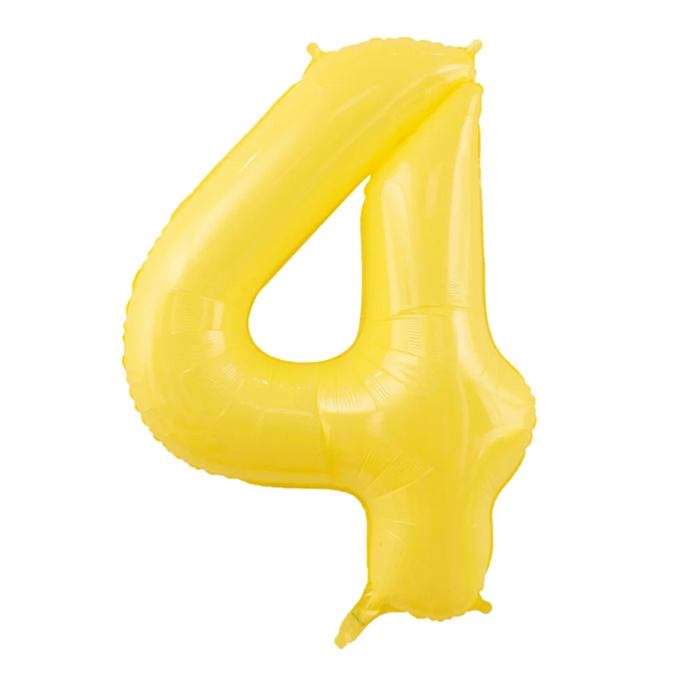 1 pz INS vitalità 40 pollici palloncino digitale giallo pellicola di alluminio palloncino decorazione di compleanno decorazione festa Globos Baby Shower Ballon