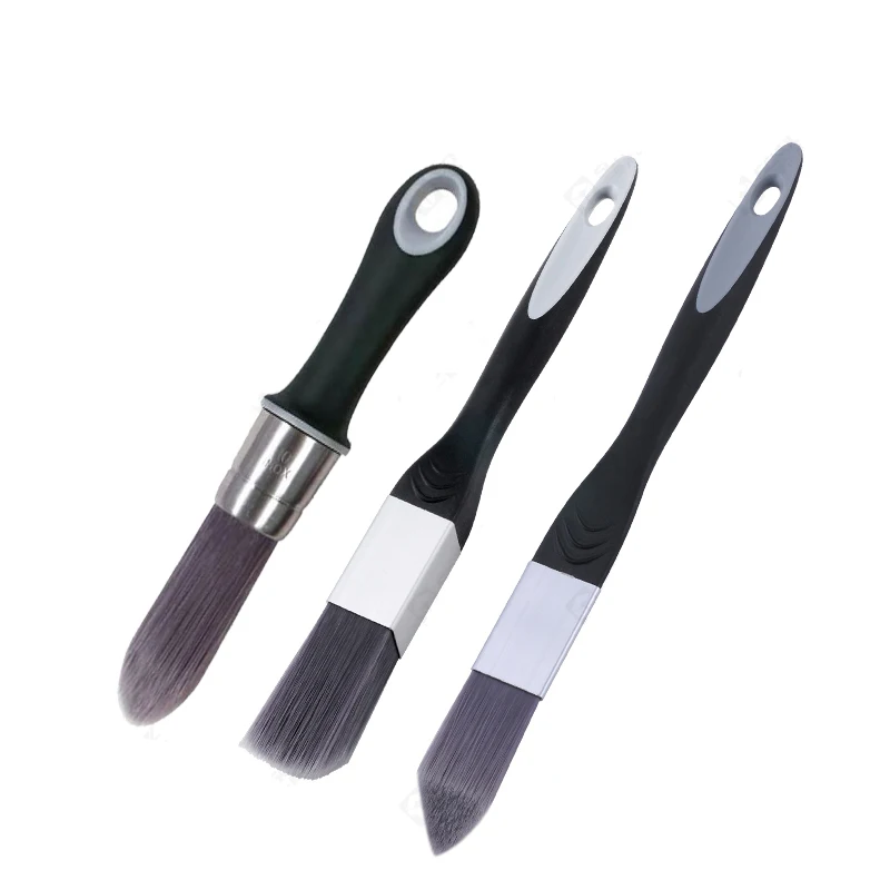 Car Gap Air Conditioning Vent Cleaning Car Interior Wheel Hub Brush Wall Spraying Edge And Corner Shaped Brush 3-Piece Set