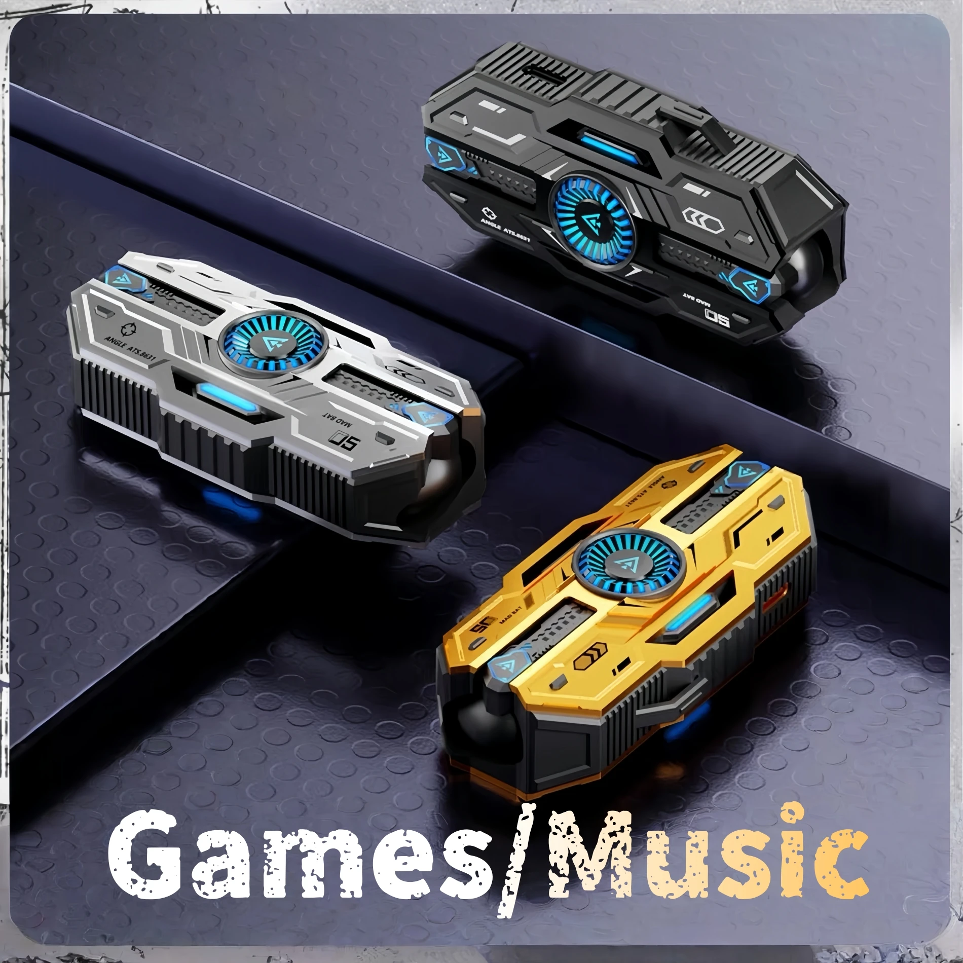 سماعات أذن لاسلكية مع الكمون المنخفض للغاية، سماعات أذن بلوتوث للألعاب بلوتوث 5.49، وقت الاستماع لمدة 36 ساعة، ميكروفونات شفافة،