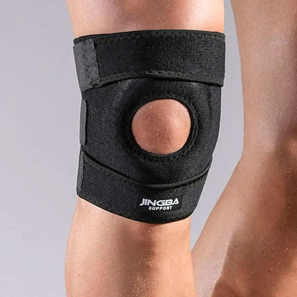 1Pc JINGBA Kneepad Stabilizer Fitness Knee Pads Adjustable Compression Knee Support Brace for Workout