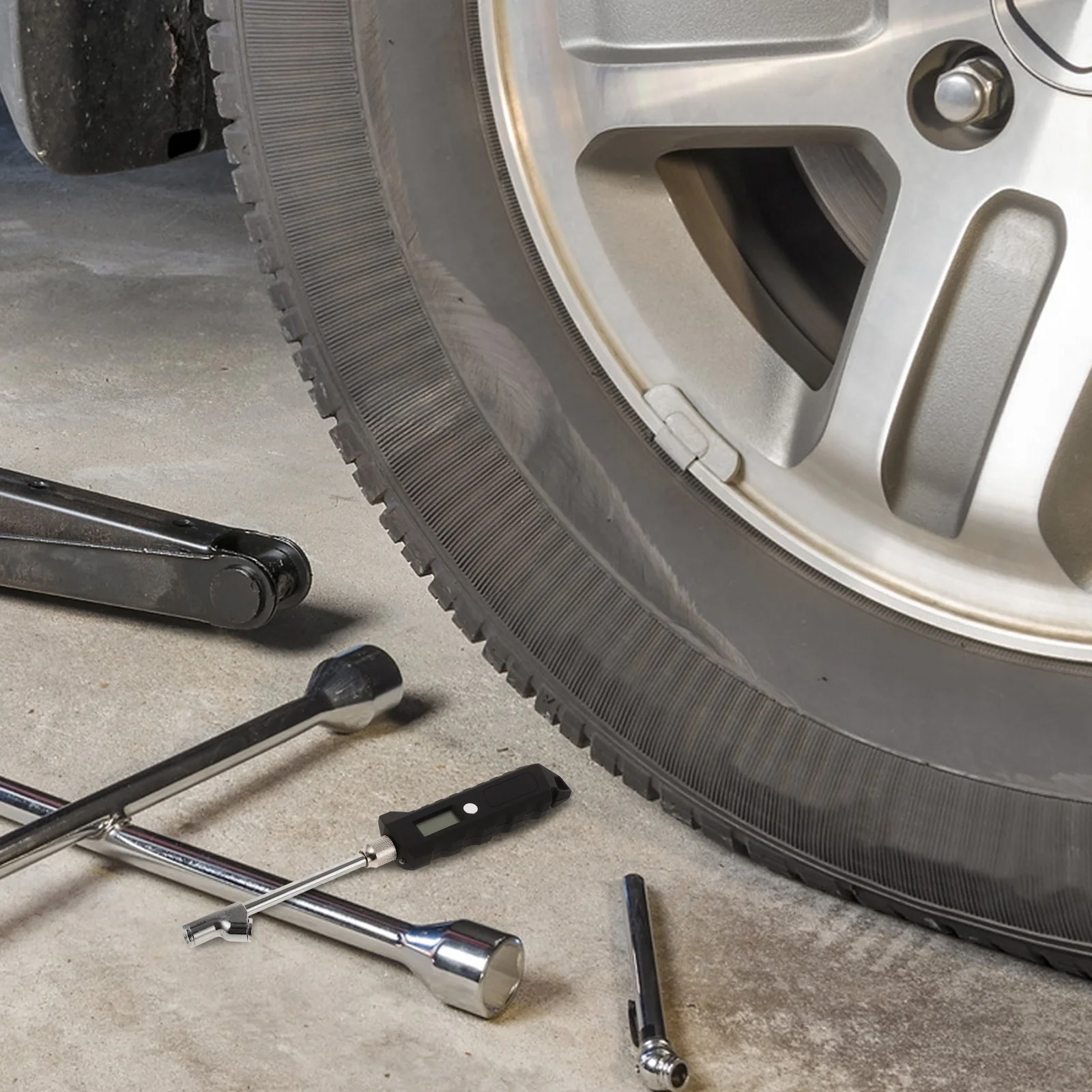 

Digital Tire Pressure Gauge 0-250psi Long Rod for Cars Trucks RVs Heavy Duty ABS Metal Measurement Truck AccessoriesThickness