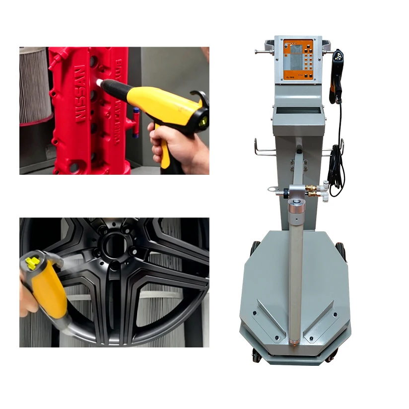 Professional Powder Coating Equipment with 100kv Electrostatic Spray Gun for Complex Shaped Parts