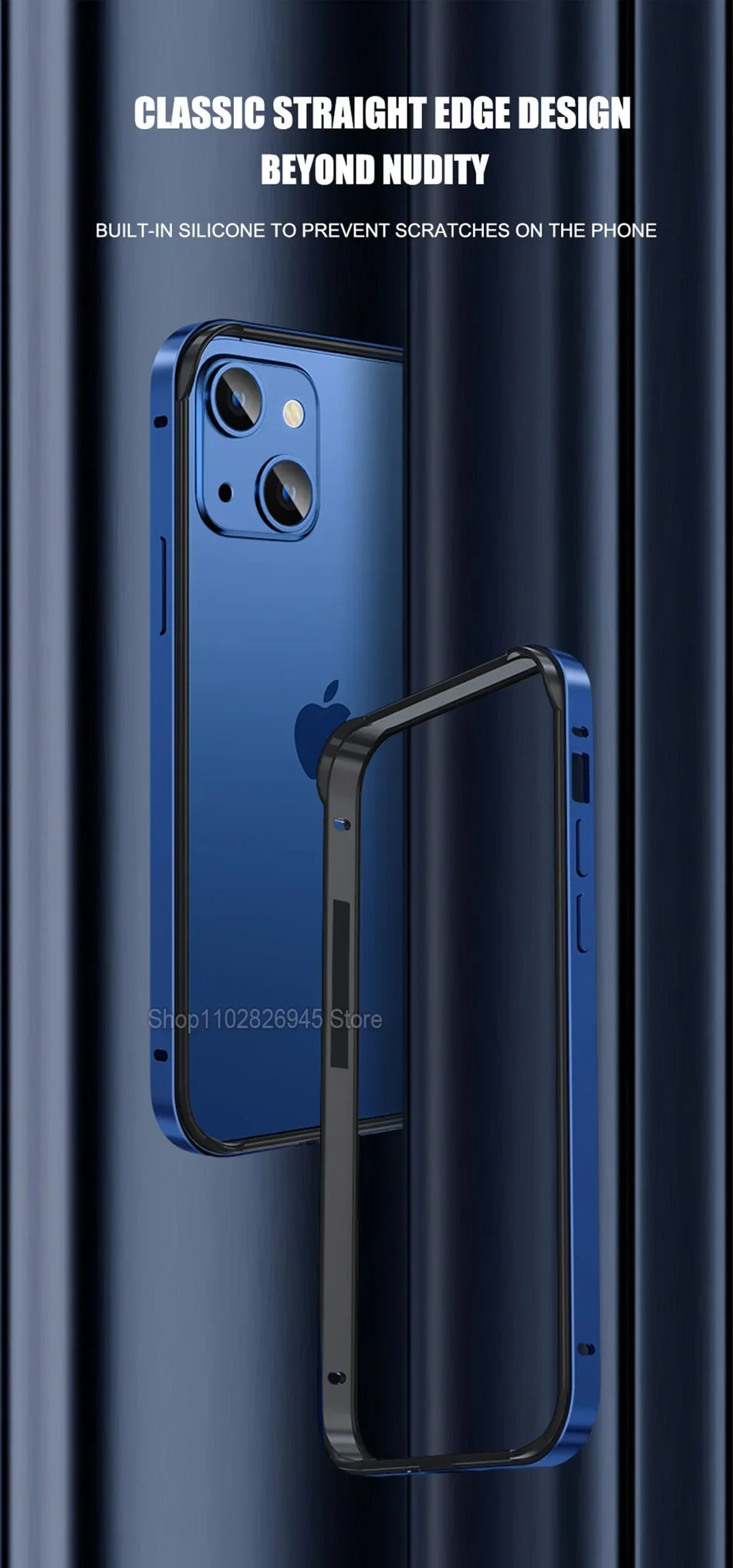 Hybrid Silicone Frame Aluminum Metal Phone Case For iPhone 16 15 14 13 12 Pro Max Better Heat Bumper