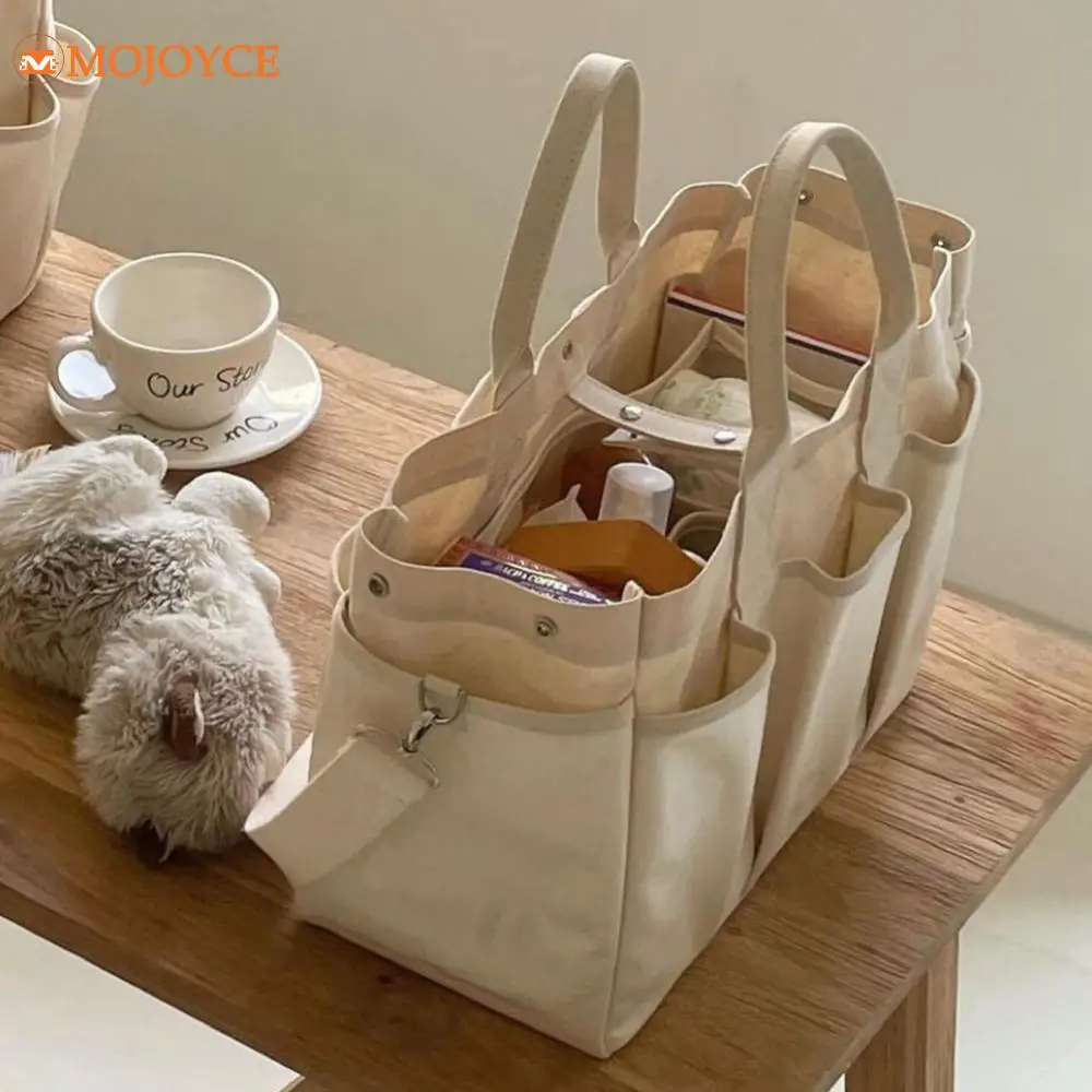 Canvas Multifunctional Mommy Bag INS Style Nappy Storage Bags Large Capacity Maternity Bag Multifunctional Baby Diaper Tote Bags