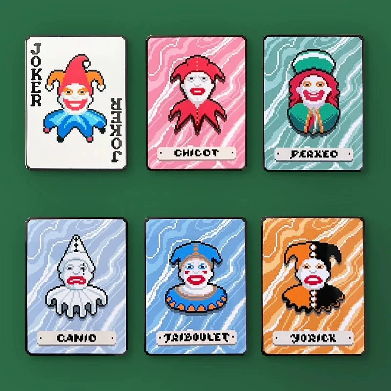 

Joker Card Game Peripheral Legendary Clown Metal Backpacks Badge Brooch Badge Student Bag Cosplay Party Decoration Birthday Gift