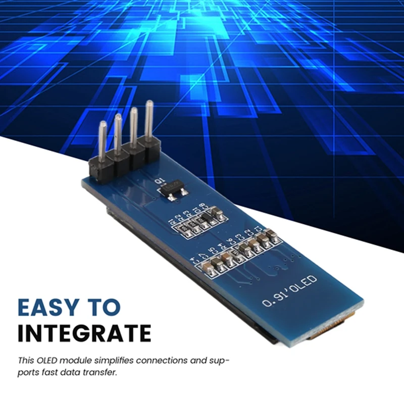 Display Tech Pilote d'écran OLED, 0.91 pouces, SSD1306, DC 3.3V