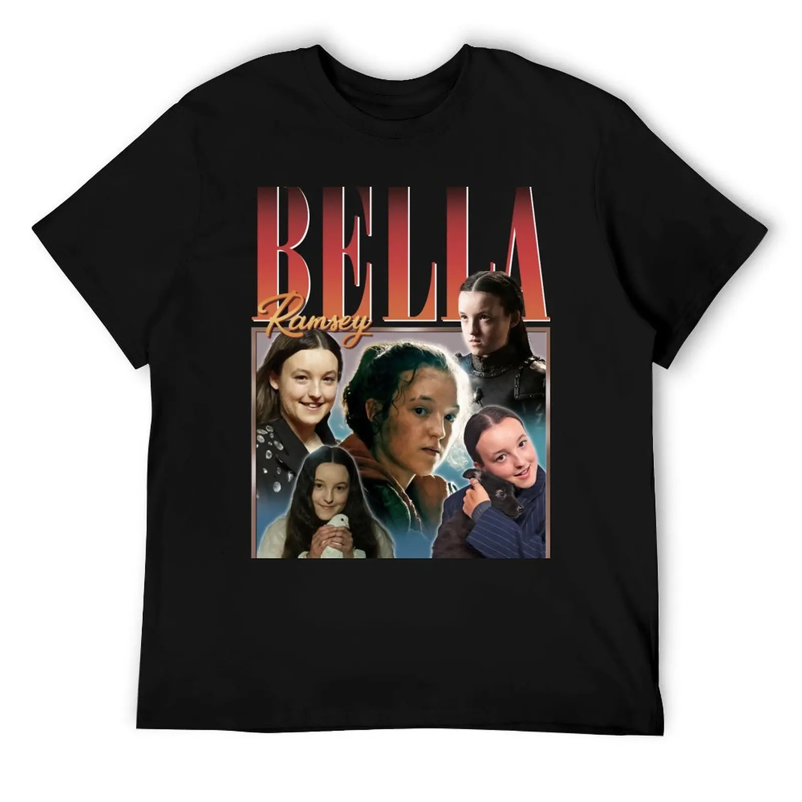 

Bella Ramsey Retro 90s T-Shirt cotton t shirt man man tshirt g man t shirts for men T-Shirt