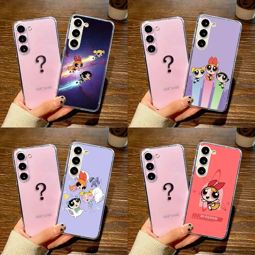 

P-Powerpuffs G-Girls Anime Phone Case For Samsung GalaxyA13,21s,22,31,32,52,53,71,72,73,Soft Transparent Cover