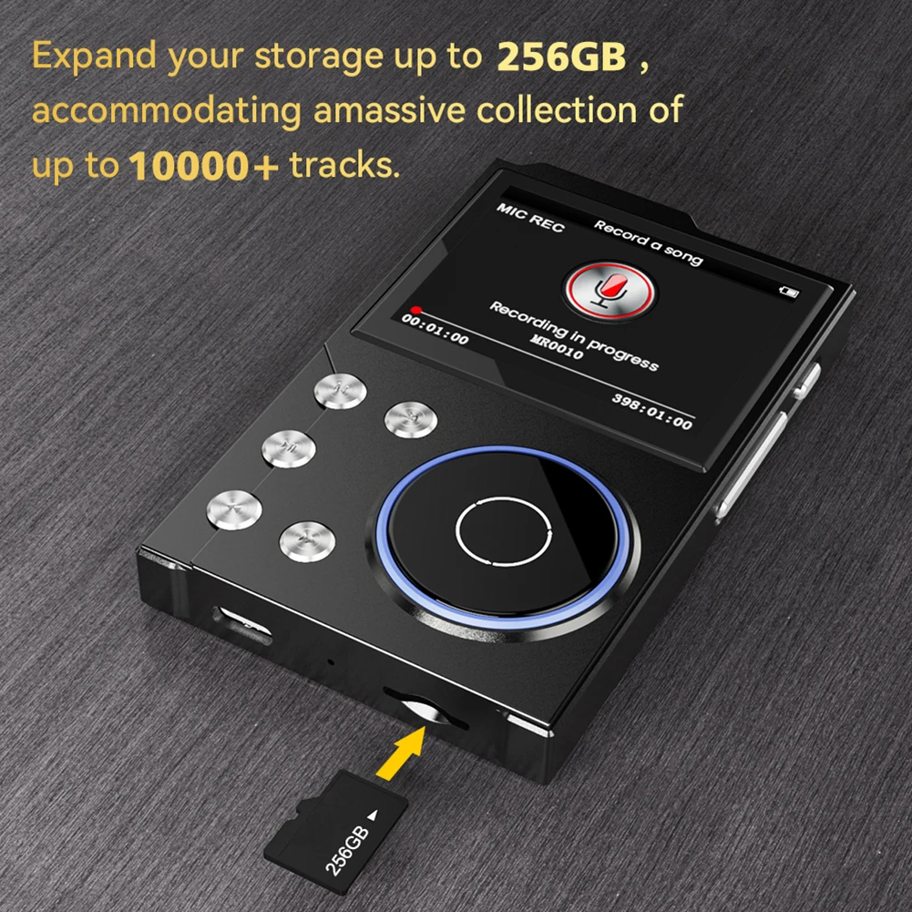 HiFi MP3 Player Lossless DSD Digital Audio Music Player Digital Music Player Portable Audio Player Support Up To 256GB