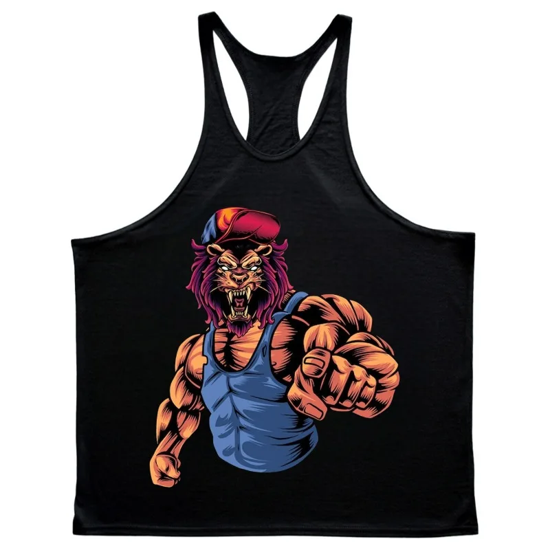 Sommer schweißabsorbierende und atmungsaktive Fitness-Weste, Basisshirt, Muskel-Herren-Unterhemd mit schmalem Riemen, Sport-Top, ärmelloses Leibchen