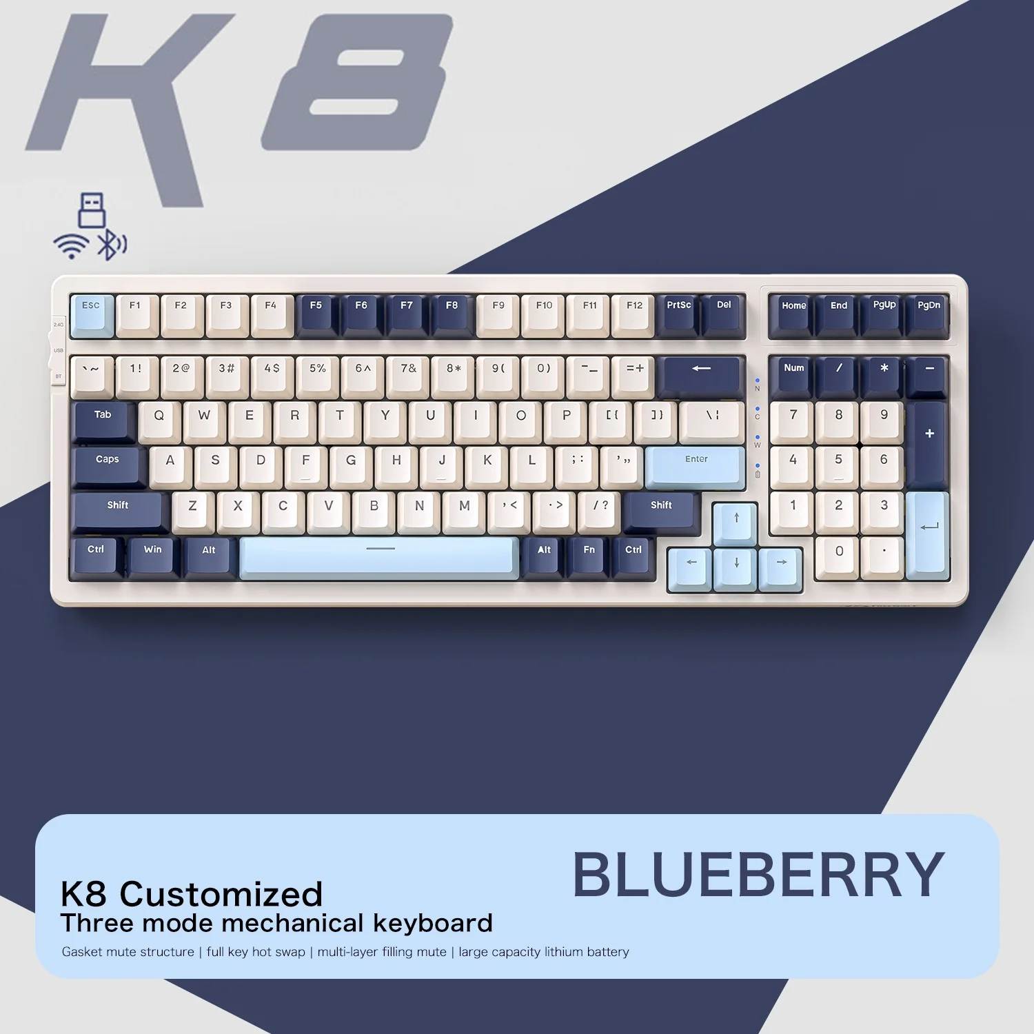 K8 100 Key Wireless…