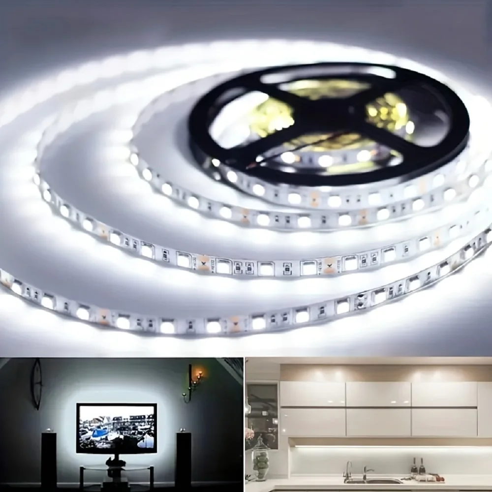 5M USB LED Strips SMD2835 DC5V Biały Ciepły Biały Tira LED Strip Light TV Background Lighting Tape Home Decor Lamp