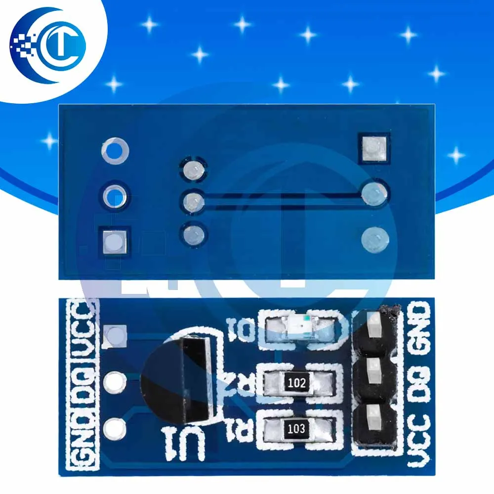 EGBO DS18B20 Temperature Probe Module - Ideal for Arduino Temperature Monitoring