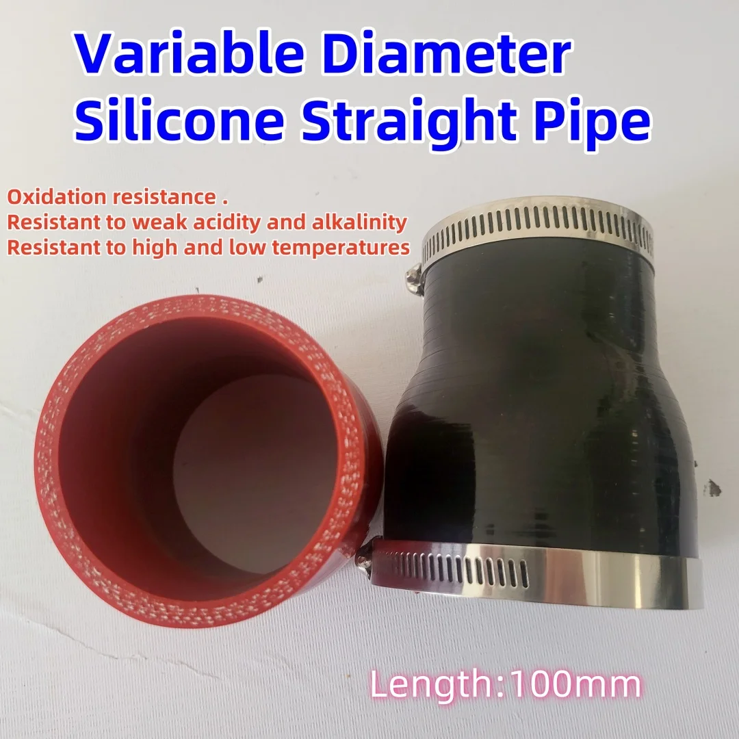 

Length100mm Universal Straight Silicone Reducer Hose Silicone Hose Intercooler Turbo Intake Pipe Coolant Hose ID16/45mm-22/80mm