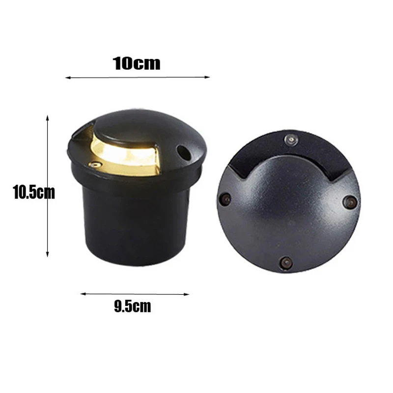LED Foot Light  Outdoor Waterproof Embedded Aisle Corner Lamp Indoor And Outdoor Stairs Step Light Buried Lamp AC110V-220V/DC12V