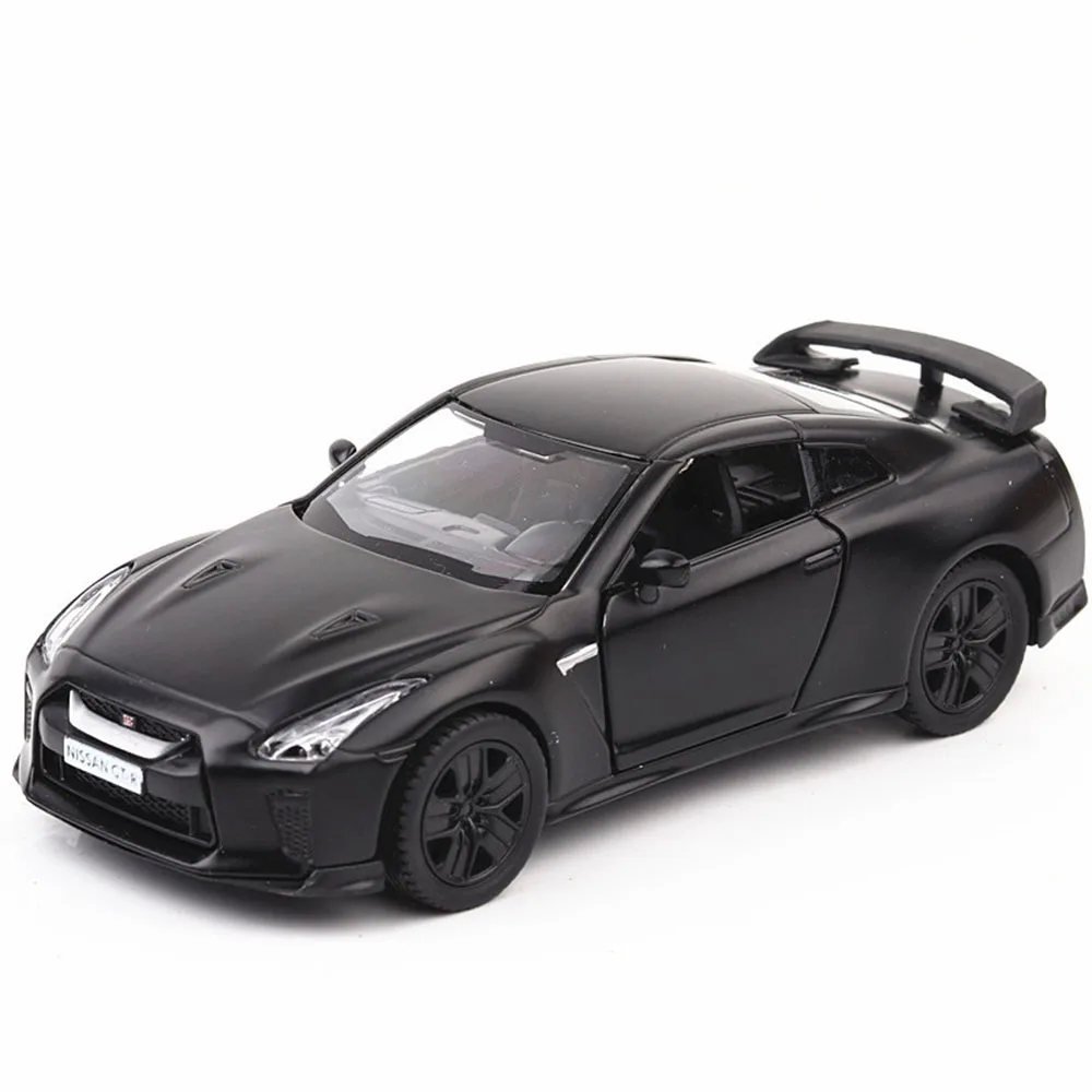 

1:36 NISSAN GTR Porsche 911 1978, спортивный автомобиль из сплава, литая под давлением модель игрушки, двери, открытые откатные миниатюрные автомобили, коллекционные украшения