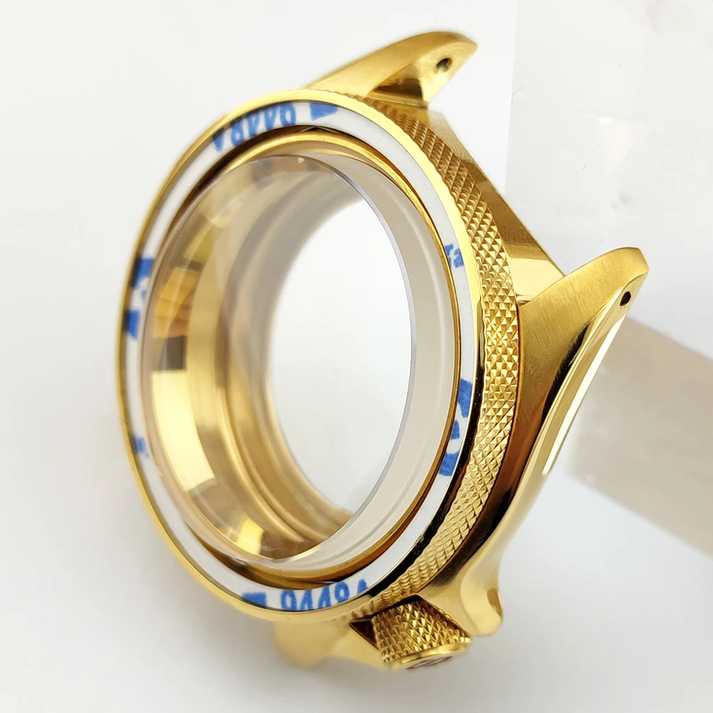 NH35 Case 42mm Watch Case sapphire convex/flat glass For NH35/NH36 movement For SKX007/SKX009 Case Men's luxury watch case - view 5
