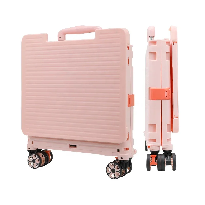 BAOYU New Trend Factory Folding Hand Trolley Foldable 4 wheel Luggage truck with wheels