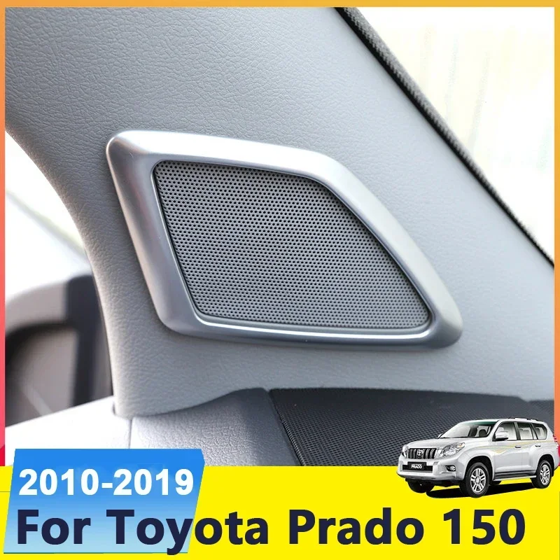 

Для Toyota Land Cruiser Prado 150 2010-2018 2019 2020 ABS автомобильное окно передней двери, внутренний треугольник, накладка на колонку, аксессуары