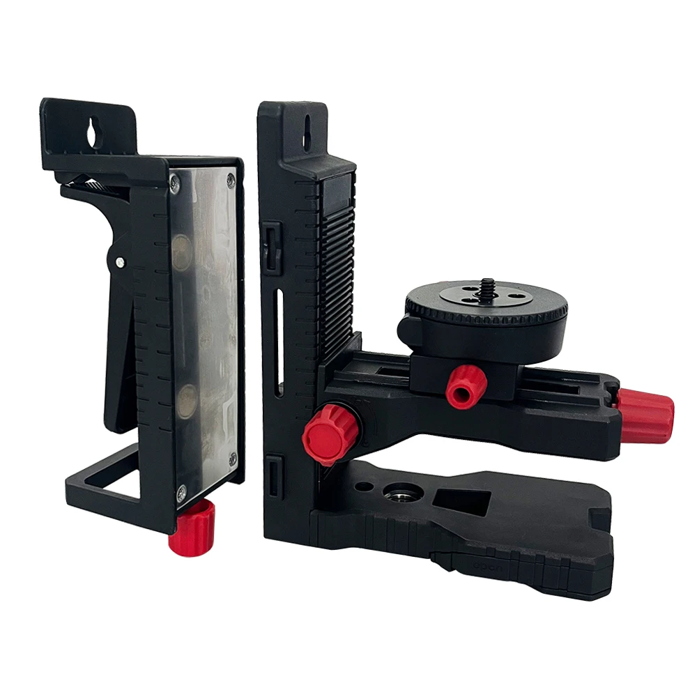 Heipoe DJ1100 Suporte de nível laser magnético em forma de L e montado na parede/adaptador de nível com suporte para pés e parafuso 1/4 e parafuso 5/8