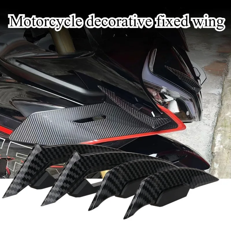 

2Pcs Motorcycle Winglets Motorcycle Front Side Spoiler Aerodynamic Wing Set Motorcycle Fixed Wind Wing Used for 250SR
