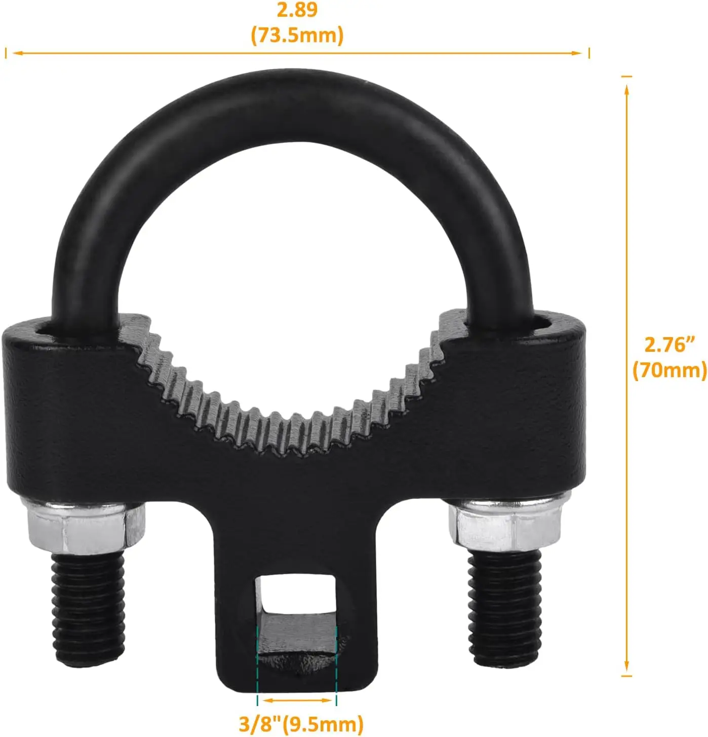 Inner Tie Rod Removal Tool,Universal 3/8 Inch Low Profile Tool for Inner Tie Rod Removal and Installation,Inner Tie Rod U-Wrench