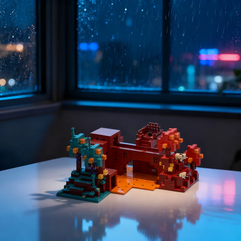 

Конструктор MOC «Крепость Нэтер» (4563 детали), модель из серии «Мой мир», коллекционная модель для демонстрации, премиум-класс, подарок, креативная игрушка для рабочего стола