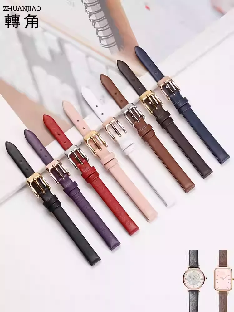 Ultra thin soft top-layer calf skin watchband genuine leather waterproof comfortable to wear 6-24mm watchstrap watch accessories