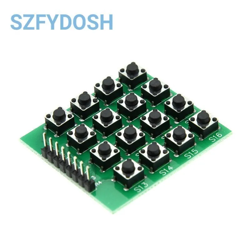 Micro Switch 4*4 4X4 Matrix Keyboard 8-bit Button Independent Button MCU External Expansion Keyboard Module For Arduino