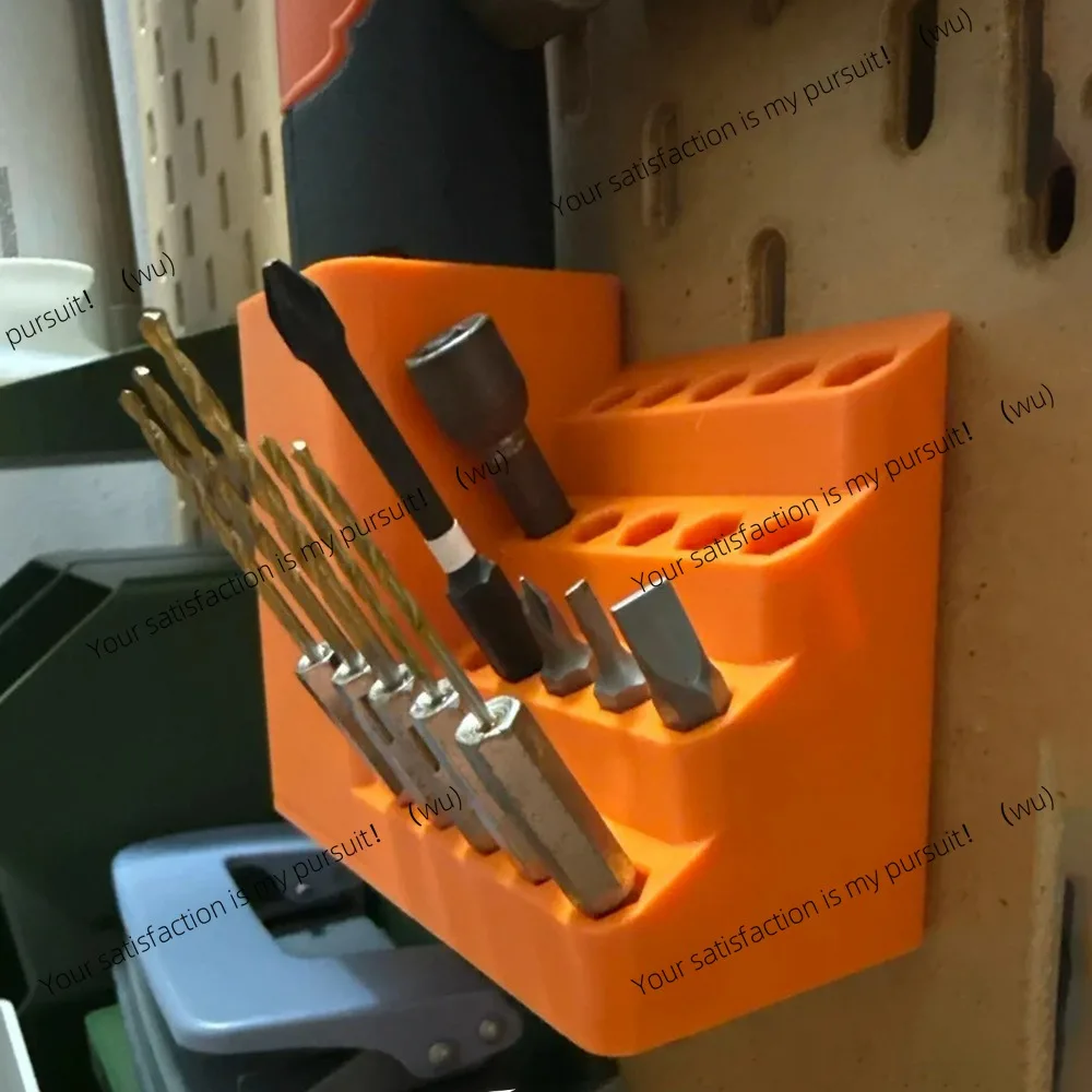 

Portable Screwdriver Head Storage Box 20 50 Slot Hexagonal Head Holder Organizer Light Orange Toolbox for Professional DIY