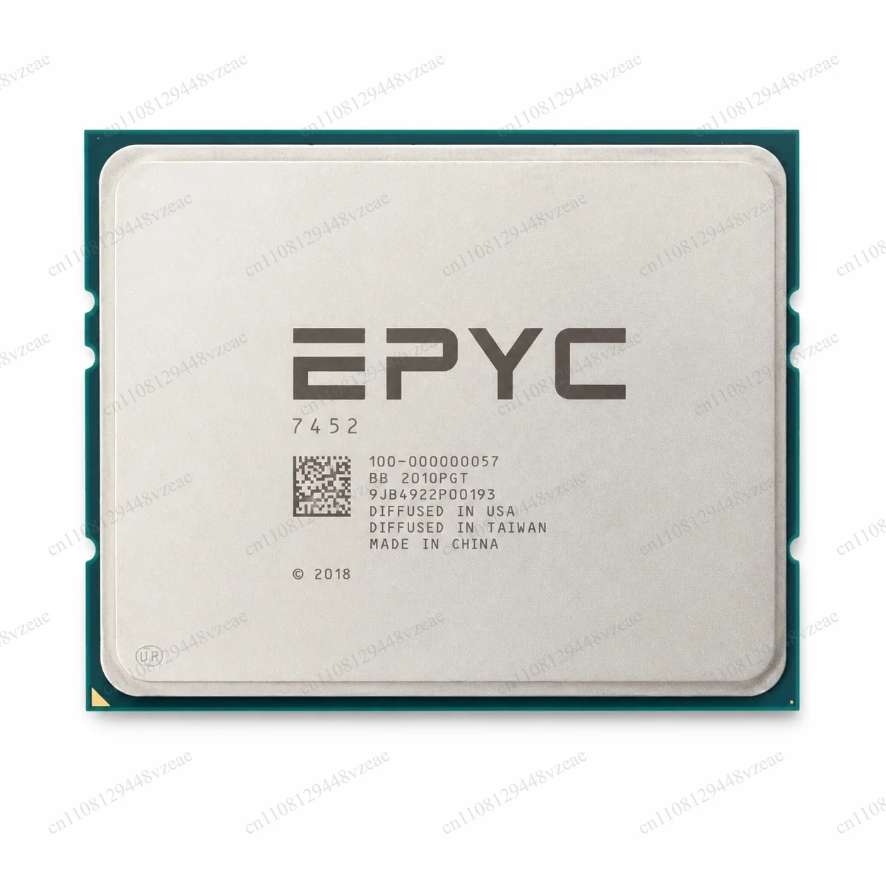 for Socket SP3, 7nm 2.35GHz 128MB 155W EPYC 7452 Processor 32-Core 64-Thread