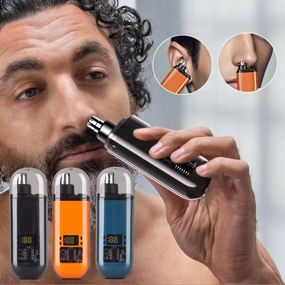 

Nose Hair Trimmer for Men Portable Mini Nose Hair Remover USB Rechargeable Nose and Ears Hair Trimmer Electric Nose Hair Removal