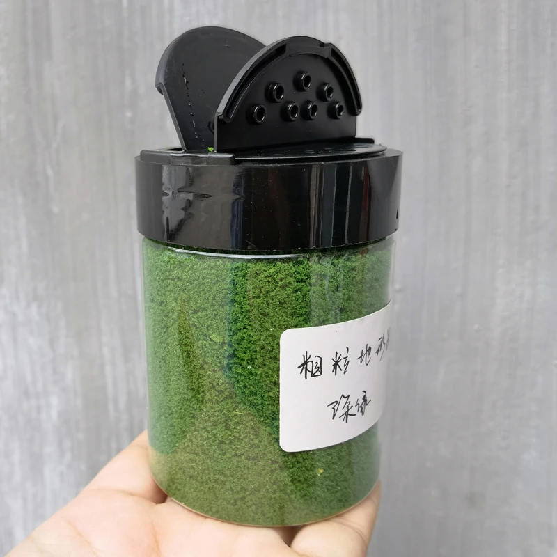 160ml Simulation 0.5-1mm Terrain Powder colored pollen model Sponge Turf Material Military Sand Table Railway Model Scene Layout