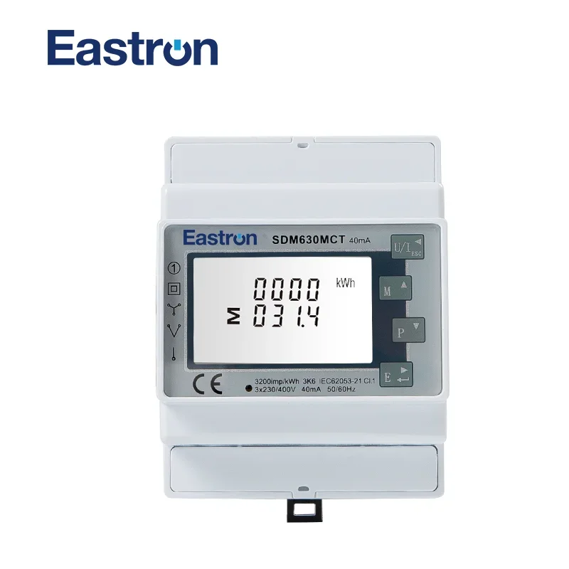Medidor Elétrico Trifásico para Sistema Fotovoltaico Solar ct Conectado Não-mid Sdm630mct 40ma