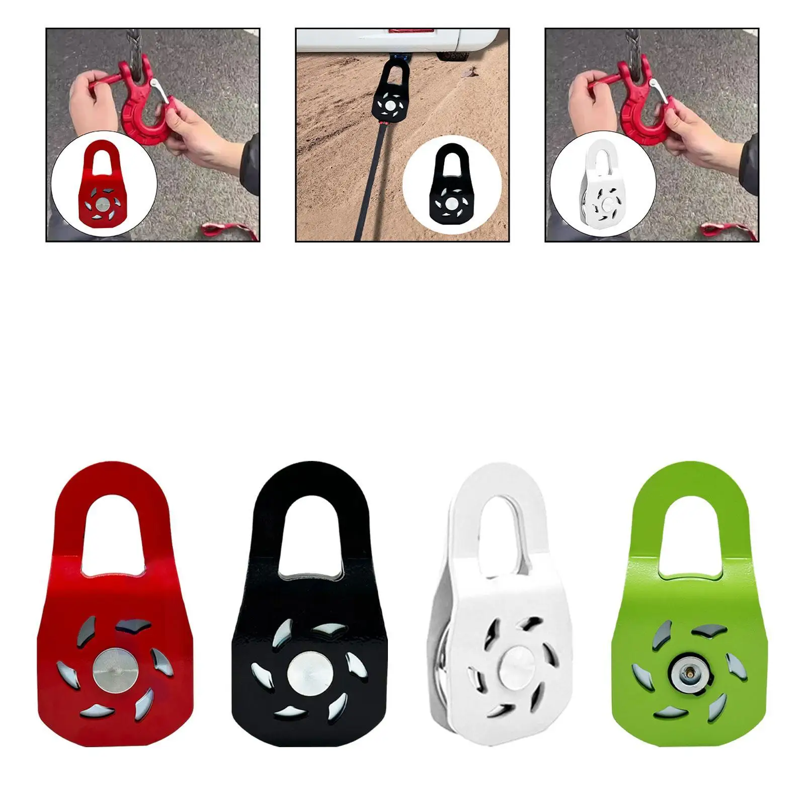 

10 Ton Winch Snatch Block Easy to Use Heavy Duty Practical Professional Off Road Recovery Accessory for Tractor UTV ATV Truck